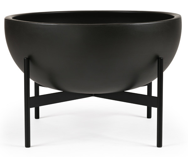 Modernica Case Study Ceramic Bowl With Metal Stand, M Modernica Case Study Ceramic Bowl With Metal Stand, M