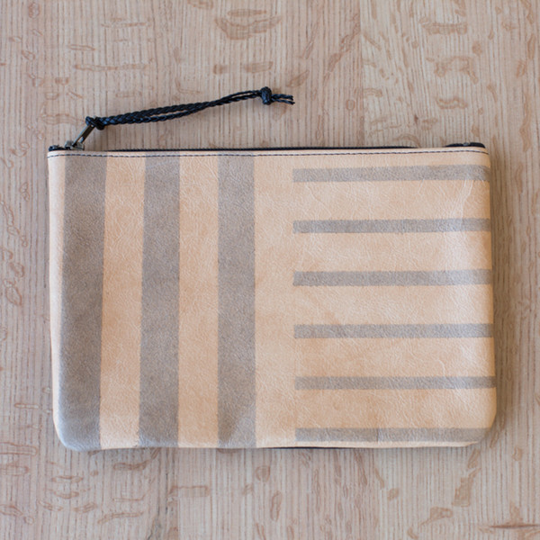 AVO Geometric Hand Painted Leather Clutch AVO Geometric Hand Painted Leather Clutch