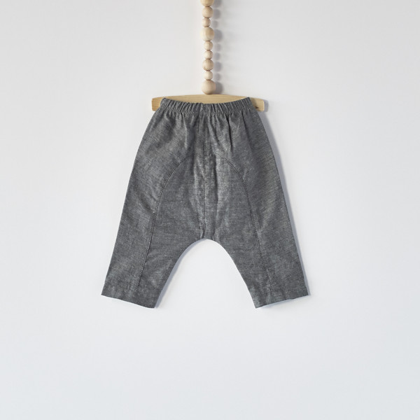 Bacabuche Chambray Trouser Charcoal Melange Bacabuche Chambray Trouser Charcoal Melange