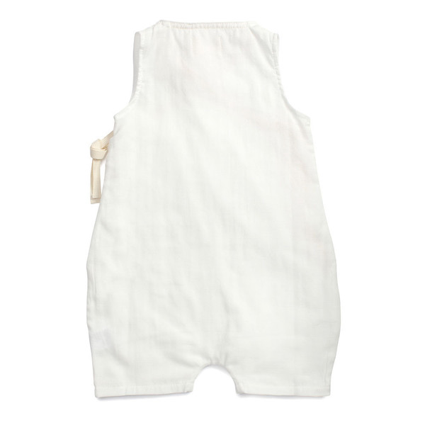 Bacabuche Kimono Baby Romper White Bacabuche Kimono Baby Romper White