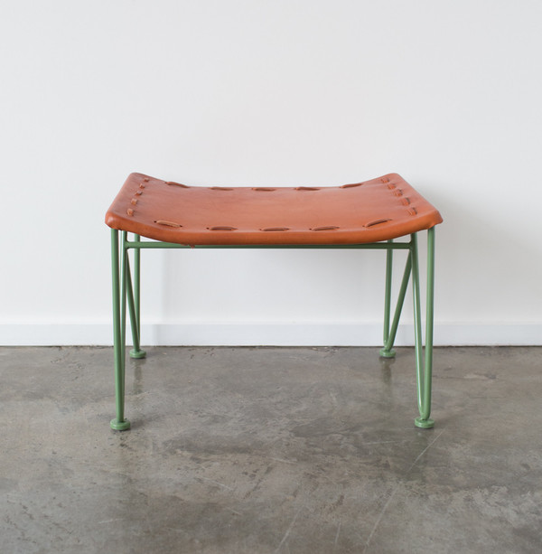 GARZA MARFA Saddle Leather Oval Chair GARZA MARFA Saddle Leather Oval Chair