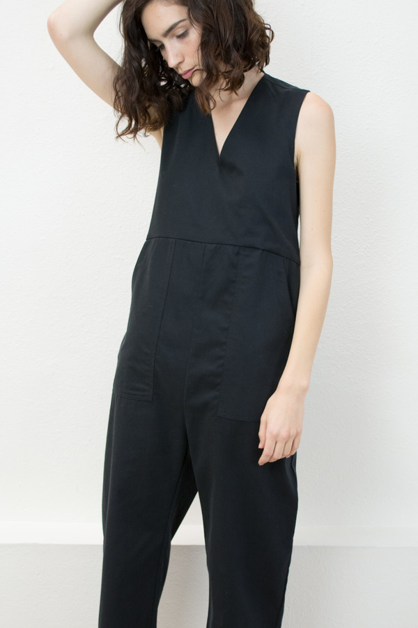Micaela Greg Black Utility Jumpsuit Micaela Greg Black Utility Jumpsuit