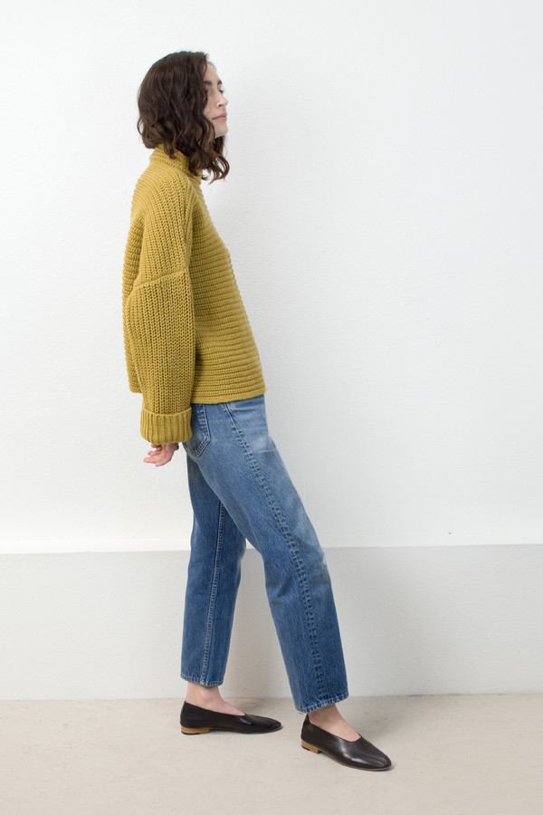 Micaela Greg Ochre Parallel Pullover Micaela Greg Ochre Parallel Pullover