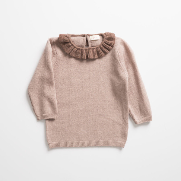 Ketiketa Ruffled Collar Sweater Ketiketa Ruffled Collar Sweater
