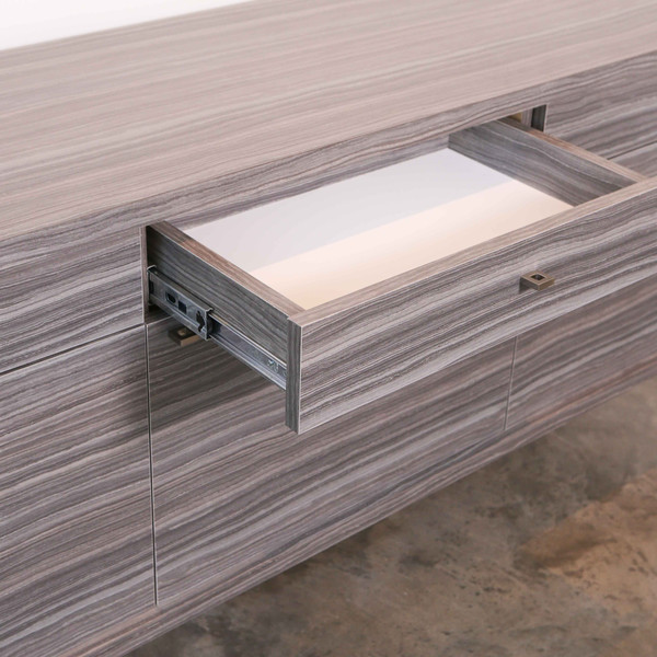 ALEX DREW & NO ONE Zebrano Credenza ALEX DREW & NO ONE Zebrano Credenza
