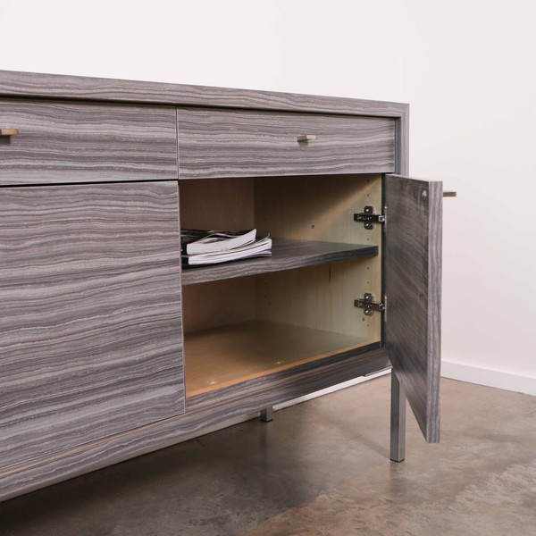 ALEX DREW & NO ONE Zebrano Credenza ALEX DREW & NO ONE Zebrano Credenza