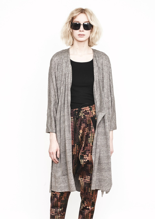 LONG CARDIGAN KNIT GREY LONG CARDIGAN KNIT GREY