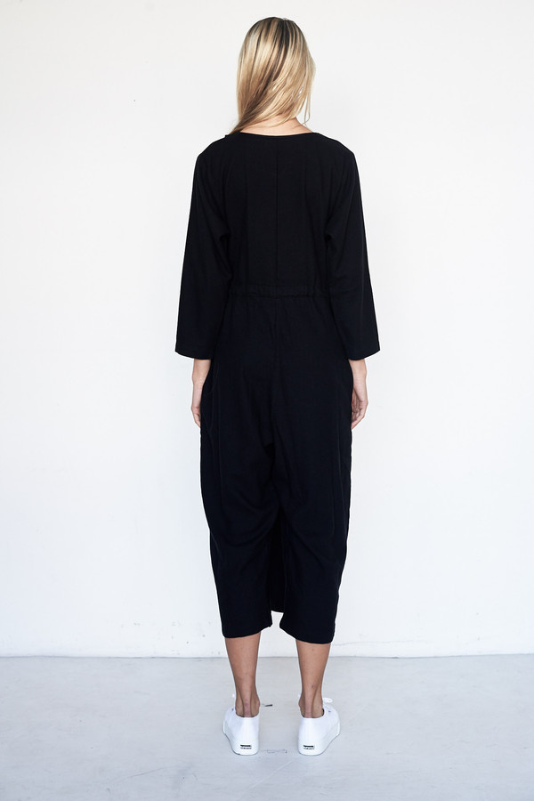 Black Crane Cotton/Wool Folding Jumper Black Crane Cotton/Wool Folding Jumper