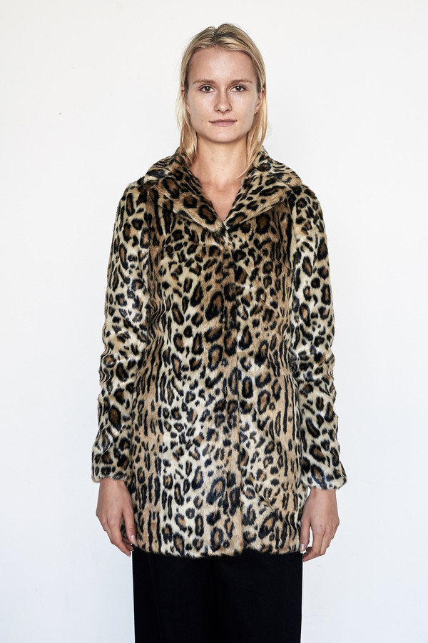 Goosecraft Faux Fur Coat - Panther Goosecraft Faux Fur Coat - Panther