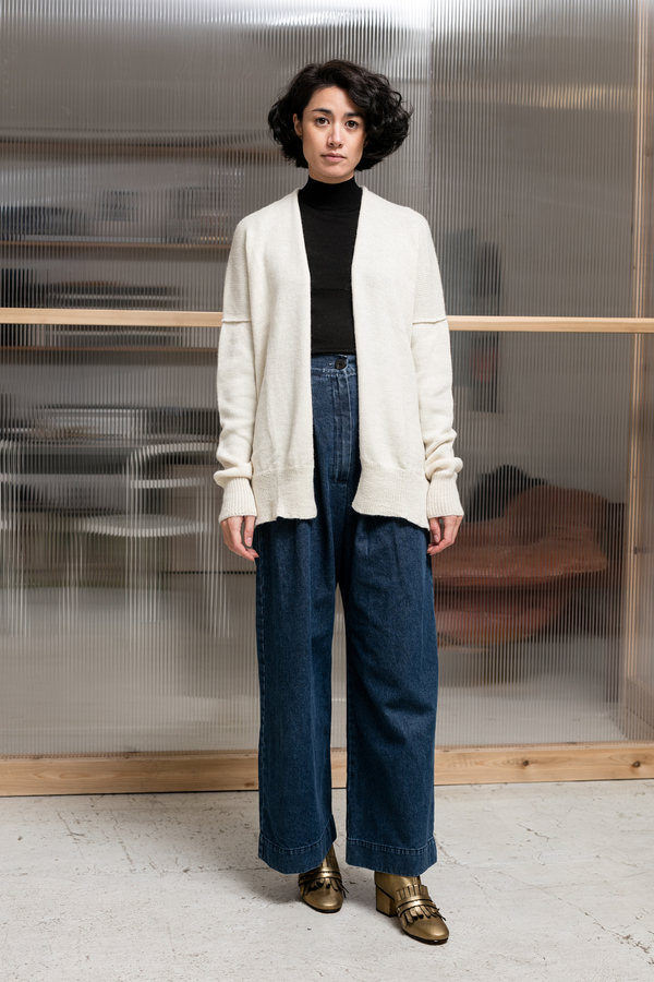 Lauren Manoogian Simple Cardigan - white Lauren Manoogian Simple Cardigan - white
