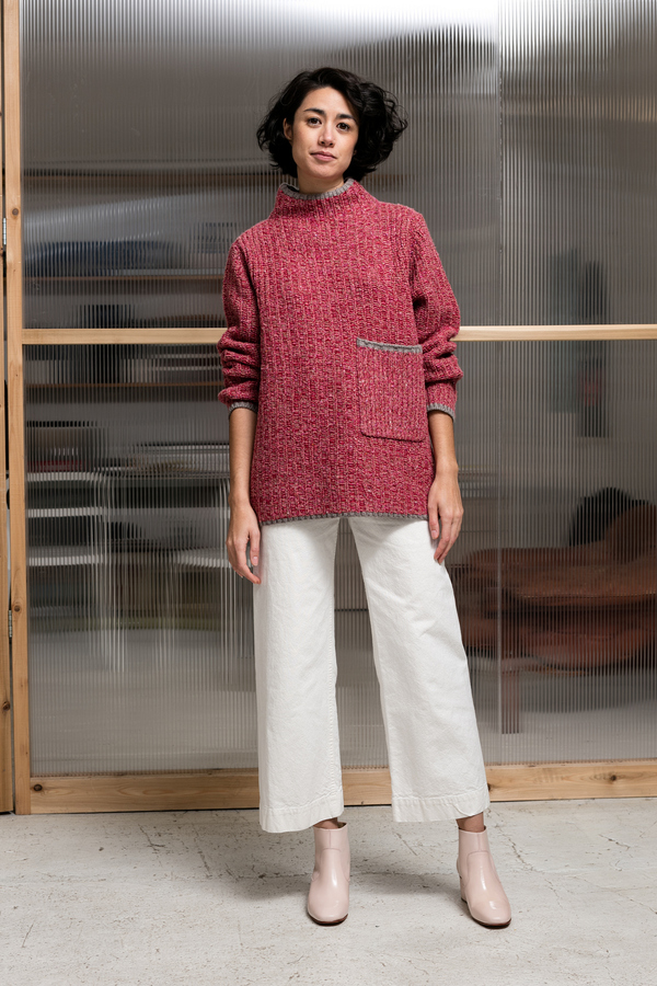 Creatures of Comfort Stand Up Neck Sweater - pink Creatures of Comfort Stand Up Neck Sweater - pink