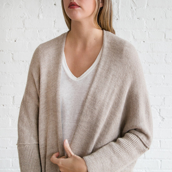 Lauren Manoogian Wide Cardigan Oatmeal SOLD OUT Lauren Manoogian Wide Cardigan Oatmeal SOLD OUT