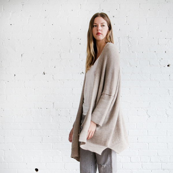 Lauren Manoogian Wide Cardigan Oatmeal SOLD OUT Lauren Manoogian Wide Cardigan Oatmeal SOLD OUT
