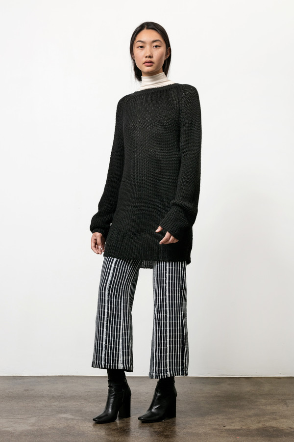 Osei-Duro Base Alpaca Pullover in Black Osei-Duro Base Alpaca Pullover in Black