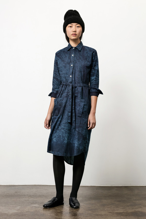Osei-Duro Causa Dress in Natural Indigo Osei-Duro Causa Dress in Natural Indigo