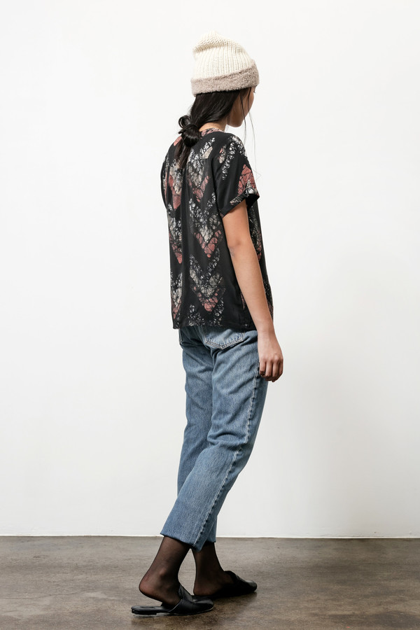 Osei-Duro Note T in Silk Crepe Chevrons Osei-Duro Note T in Silk Crepe Chevrons