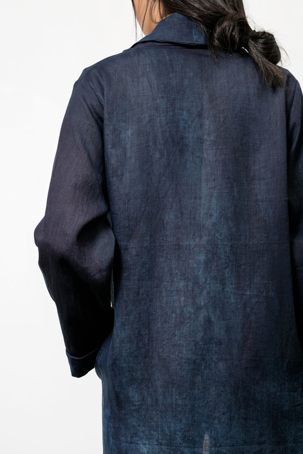 Osei-Duro Theca Coat in Natural Indigo Osei-Duro Theca Coat in Natural Indigo