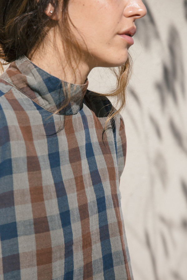 stateside plaid button blouse stateside plaid button blouse