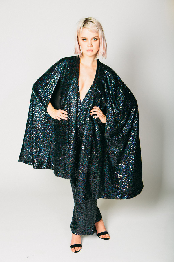 Any Old Iron Black Sequin Cape Any Old Iron Black Sequin Cape