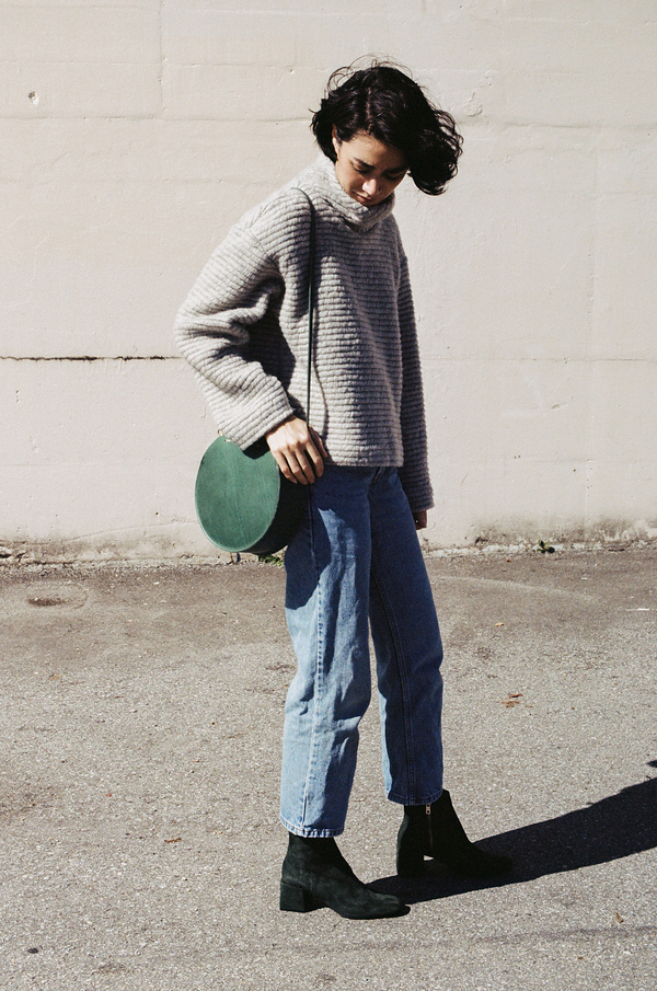 Horses Atelier Cropped Turtleneck - Italian grey Horses Atelier Cropped Turtleneck - Italian grey
