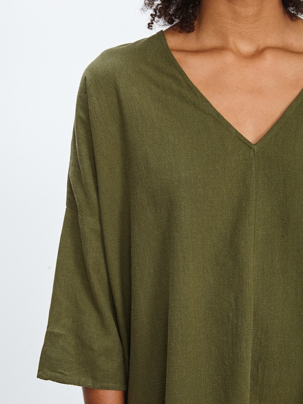 Ali Golden SILK NOIL KIMONO TUNIC Ali Golden SILK NOIL KIMONO TUNIC