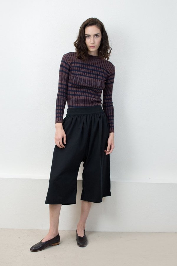 Micaela Greg RIB SWEATER - NAVY + RUST Micaela Greg RIB SWEATER - NAVY + RUST