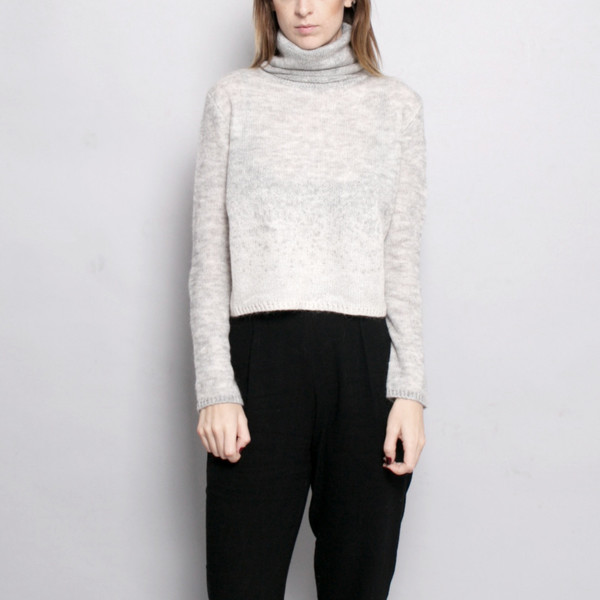 7115 by Szeki MOHAIR TURTLENECK CROPPED SWEATER FW16 7115 by Szeki MOHAIR TURTLENECK CROPPED SWEATER FW16