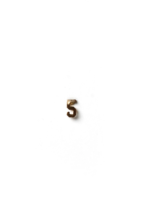 Yayoi Forest 14K Gold Numbered Earrings Yayoi Forest 14K Gold Numbered Earrings
