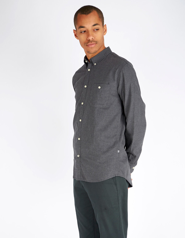 Men's No Nationality New Derek LS Flannel Shirt Slate Men's No Nationality New Derek LS Flannel Shirt Slate