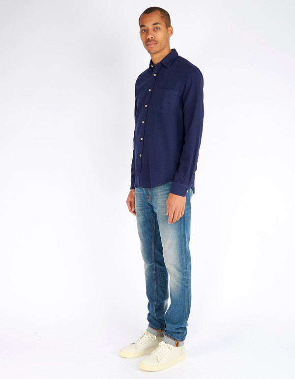 Men's Portuguese Flannel Teca Shirt Blue Men's Portuguese Flannel Teca Shirt Blue