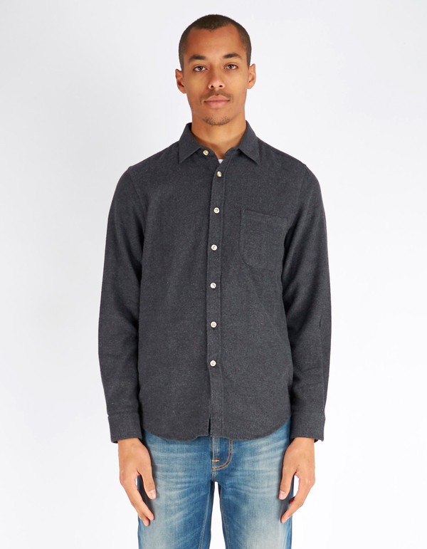Portuguese Flannel Teca Shirt Grey Portuguese Flannel Teca Shirt Grey
