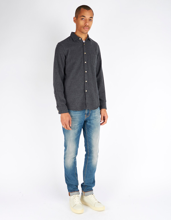 Portuguese Flannel Teca Shirt Grey Portuguese Flannel Teca Shirt Grey