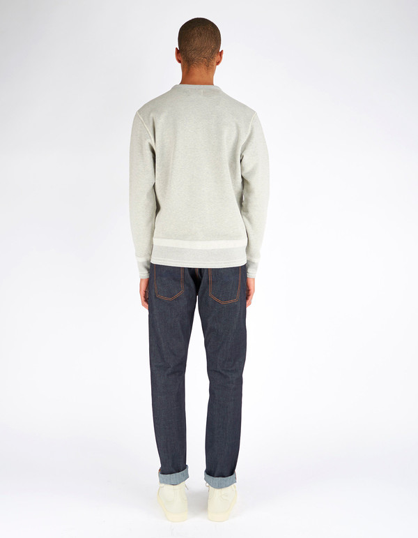 Men's Shuttle notes Furrow Crew Sweater Grey Men's Shuttle notes Furrow Crew Sweater Grey