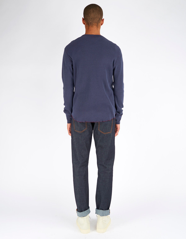Men's Todd Snyder x Champion Thermal Crew Navy Men's Todd Snyder x Champion Thermal Crew Navy