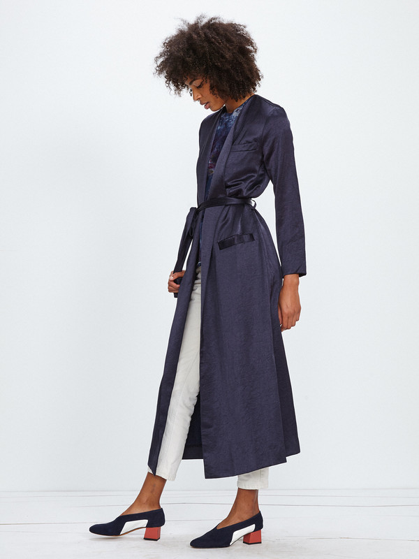 Nikki Chasin MORETTI ROBE JACKET / NAVY BLUE Nikki Chasin MORETTI ROBE JACKET / NAVY BLUE