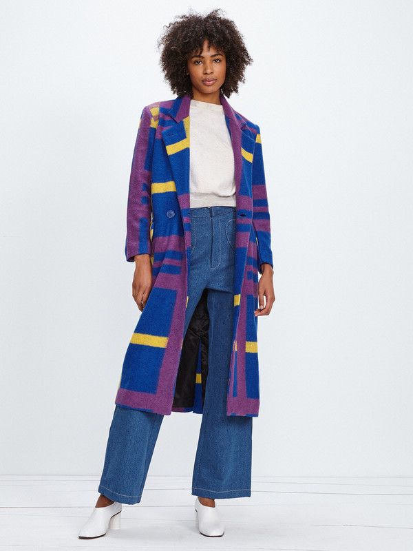 Kurt Lyle VERONIQUE COAT / OSLO PLAID Kurt Lyle VERONIQUE COAT / OSLO PLAID