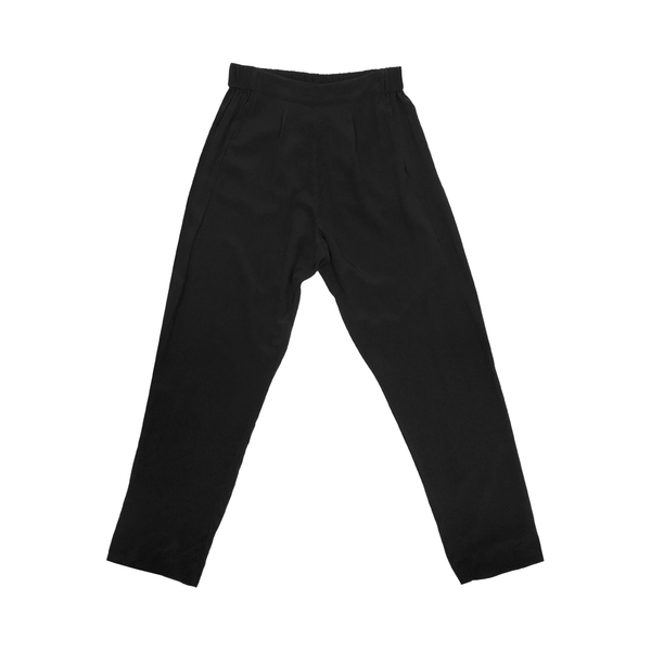 Ali Golden Silk Ankle Pant - Black Ali Golden Silk Ankle Pant - Black