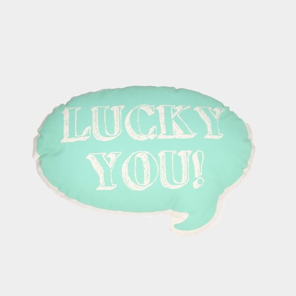 Ah, Quel Plaisir! Green Lucky You Pillow - Dodo Les Bobos Ah, Quel Plaisir! Green Lucky You Pillow - Dodo Les Bobos