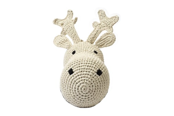 Anne-Claire Petit Reindeer Cream Lurex Trophy Head - Dodo Les Bobos Anne-Claire Petit Reindeer Cream Lurex Trophy Head - Dodo Les Bobos