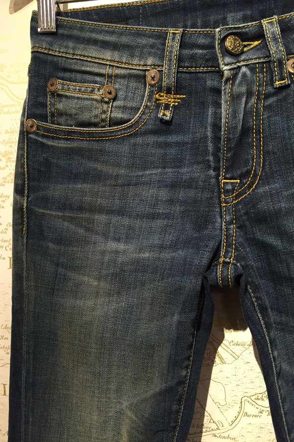 R13 'Kate' Skinny in Bankrobber Blue R13 'Kate' Skinny in Bankrobber Blue