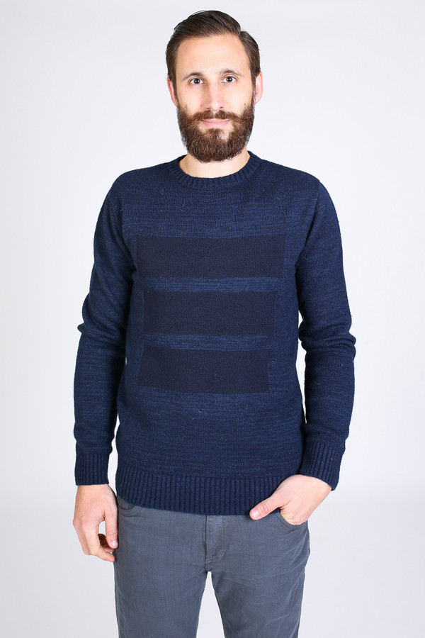 Men's Oliver Spencer Shapes Crew in Navy Men's Oliver Spencer Shapes Crew in Navy