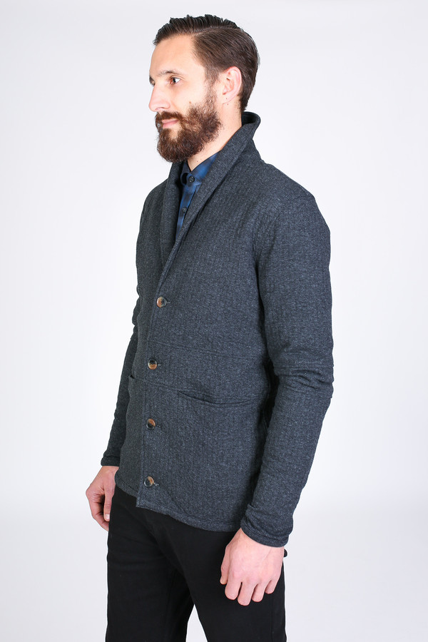 Men's Billy Reid Shawl Collar Jacket in Black Men's Billy Reid Shawl Collar Jacket in Black