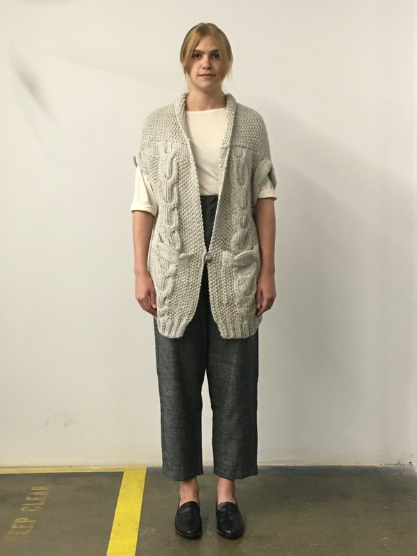 Study NY Hand Knit Vest - Navy Alpaca Study NY Hand Knit Vest - Navy Alpaca