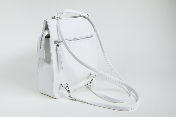 Clyde Best Bag in White Leather Clyde Best Bag in White Leather