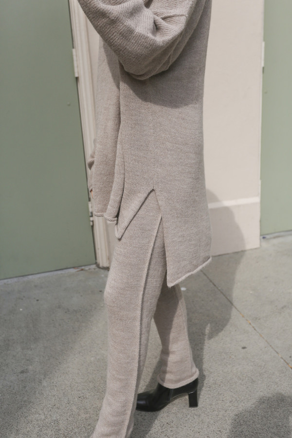Lauren Manoogian Oversized Roll Neck Sweater in Oatmeal Lauren Manoogian Oversized Roll Neck Sweater in Oatmeal