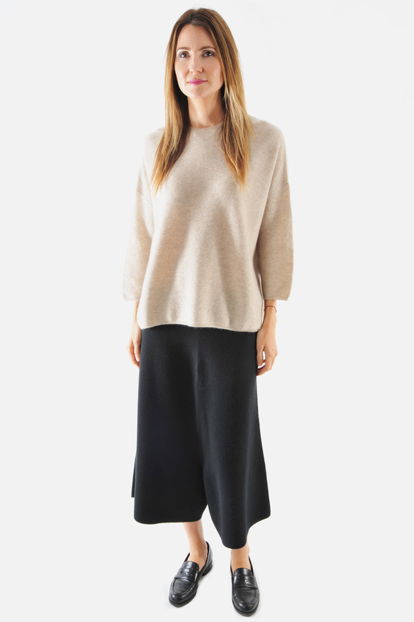 Oyuna Knitted Beige Pullover by Oyuna Oyuna Knitted Beige Pullover by Oyuna
