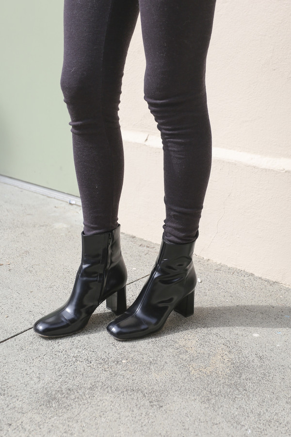 Maryam Nassir Zadeh Agnes Boot in Black Shine Maryam Nassir Zadeh Agnes Boot in Black Shine