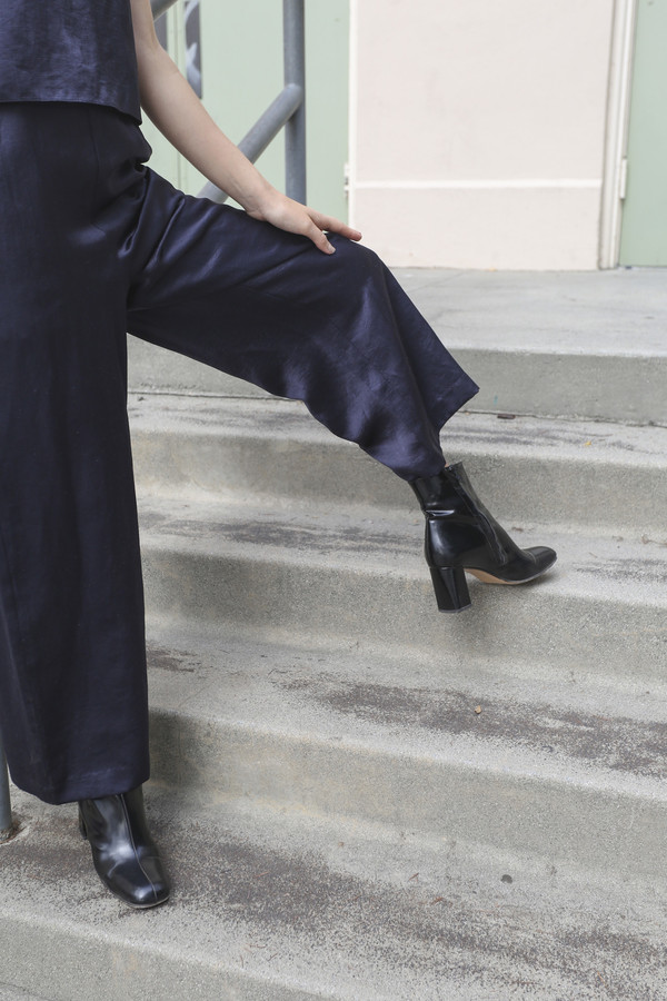 Maryam Nassir Zadeh Agnes Boot in Black Shine Maryam Nassir Zadeh Agnes Boot in Black Shine