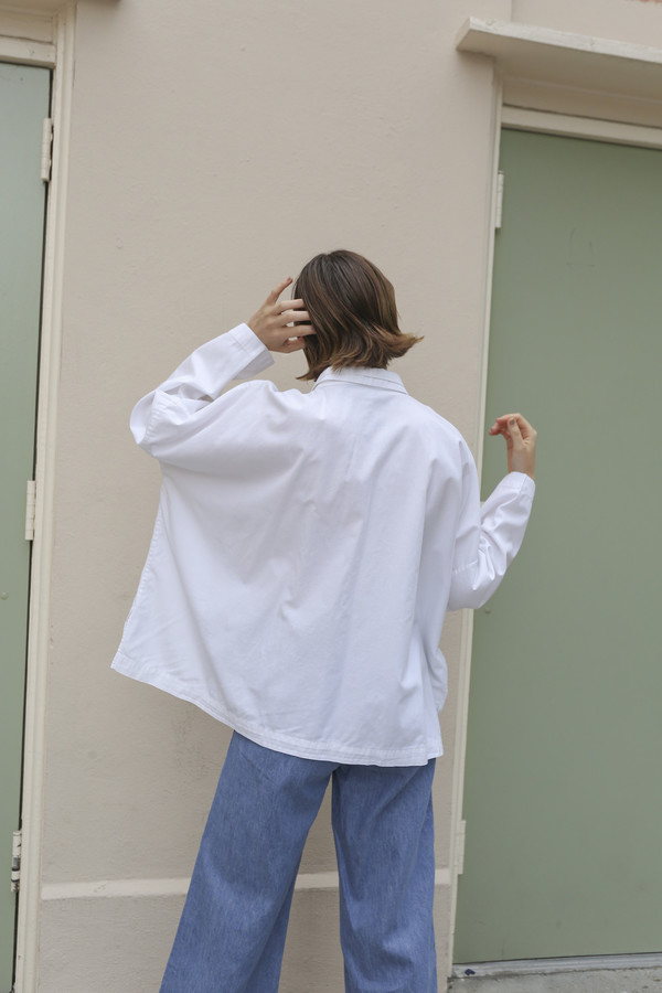 NONNA Vintage Eskandar Double Collar Wide Button Down NONNA Vintage Eskandar Double Collar Wide Button Down