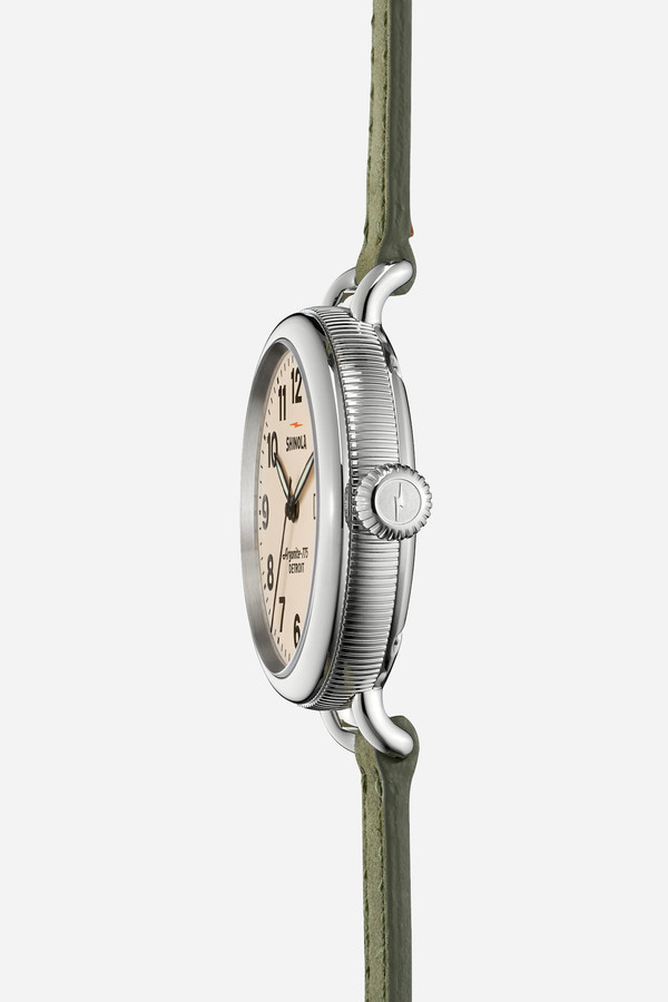 Shinola The birdy 34mm in jade & cream Shinola The birdy 34mm in jade & cream
